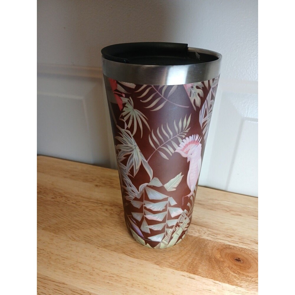 Manna 22 Oz Tropical Paradise Pint Cup Stainless Steel Insulated Tumbler Hydrate